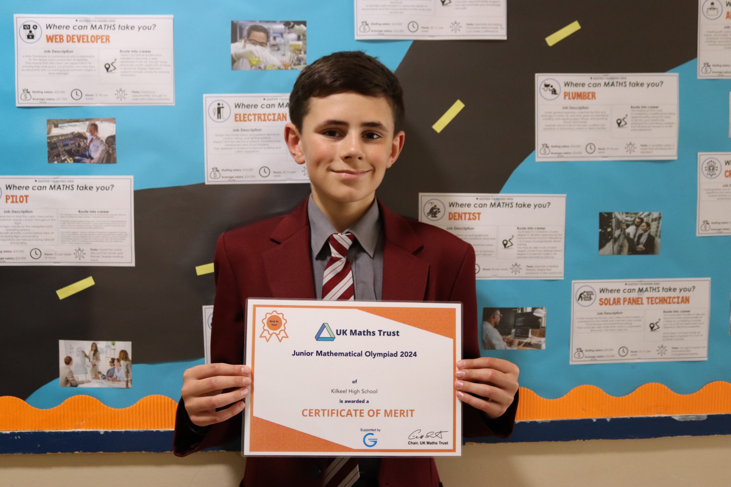 Maths challenge success kilkeel high school
